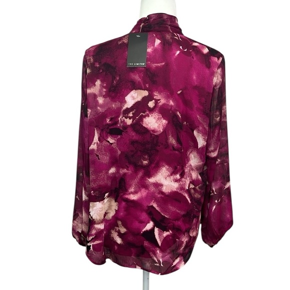 The Limited Tie Neck Floral Blouse - Picture 4 of 6